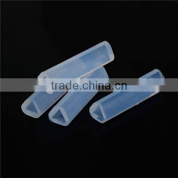 Custom Shape Triangular Prism White Silicone Resin Mold