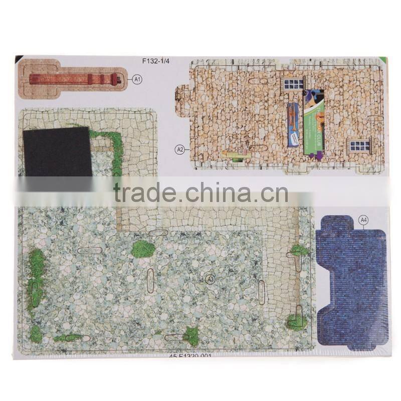 DIY Wood Assembling Toys Wooden Model Of Three-dimensional 3D Puzzle Educational Toys for Children Castle Model Jigsaw Puzzle