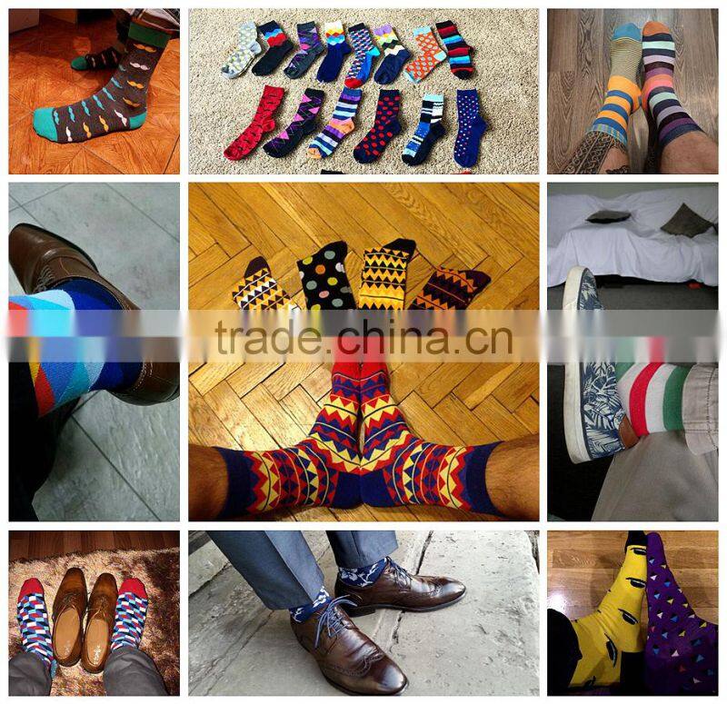 High quality Men rich cotton dress socks man funny sock men crew socks