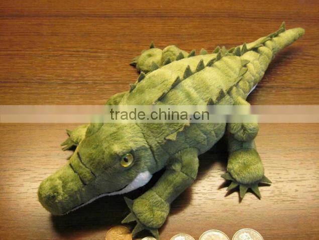 Custom design lifelike toy plush Alligator toy realistic crocodile toy