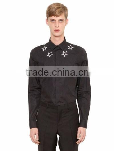 2017 Plus Size Mens Long Sleeve Solid Color Casual Shirts Latest Oversized Shirt Designs For Men