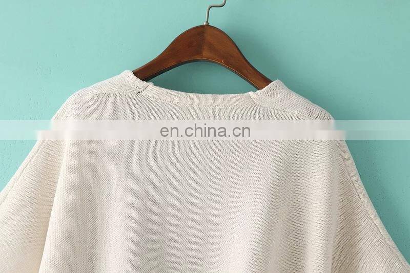 2015 Fashion dress Europe America women's clothing wholesale geometric pattern shawls knitting cardigan national female coat