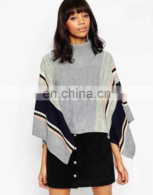 Wholesale Latest Fashion Women Pullover Computer Knitted Jacquard Merino Wool Cashmere Sweater