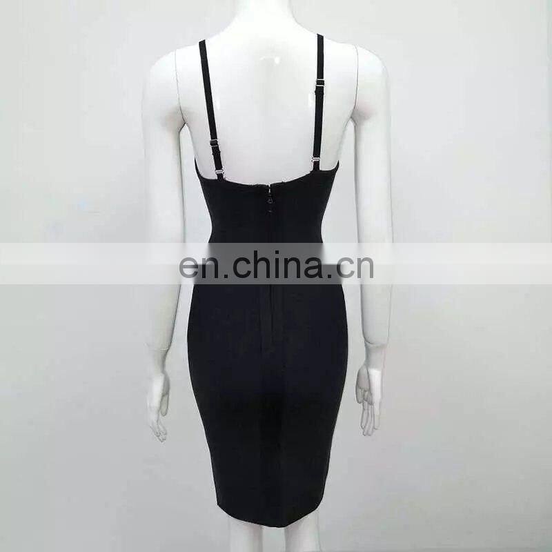 Amigo 2017 latst black Strape backless sexy beaded bandage dress long tube evening dresses for girls party wear