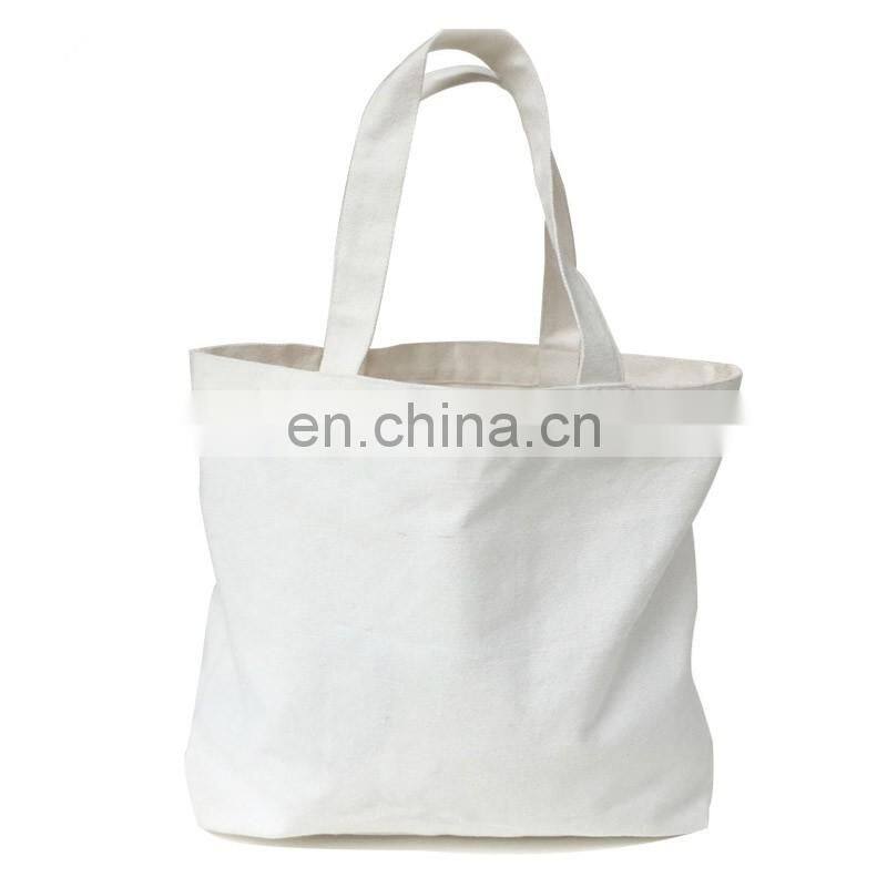 Hot popular white tote bag with customized logo wholesale