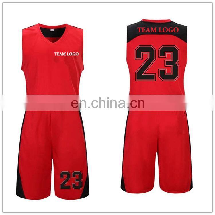 100% polyester custom made short sleeve latest basketball jersey design