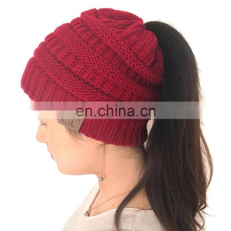 Outdoor Beanie Winter Knit slouch Women ladies hat