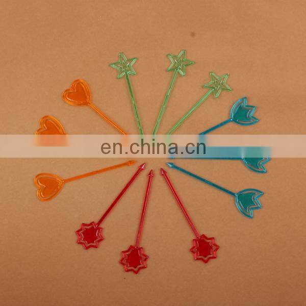 Pack Colorful Plastic animal Shape Food Fruit Fork Picks
