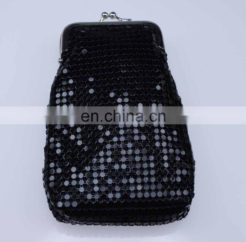 2012 metal mesh clutch purses cellphone bagG6030