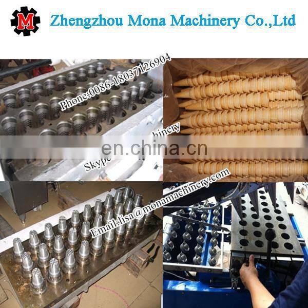 Stainless steel automatic ice cream waffle snow cone machine