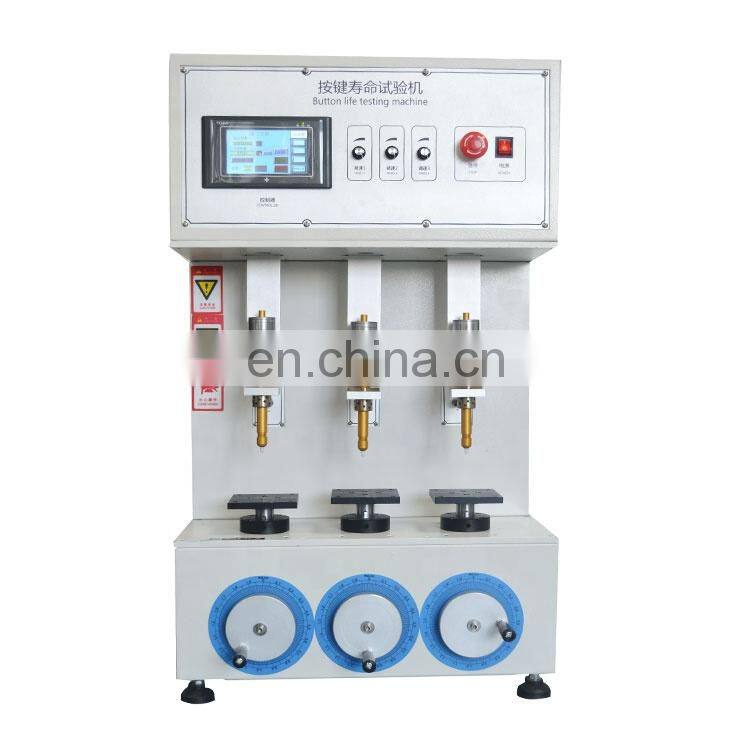 Three axis button life testing machine suit for button keyboardCalculator key life testing  High Standard   With Factory Price