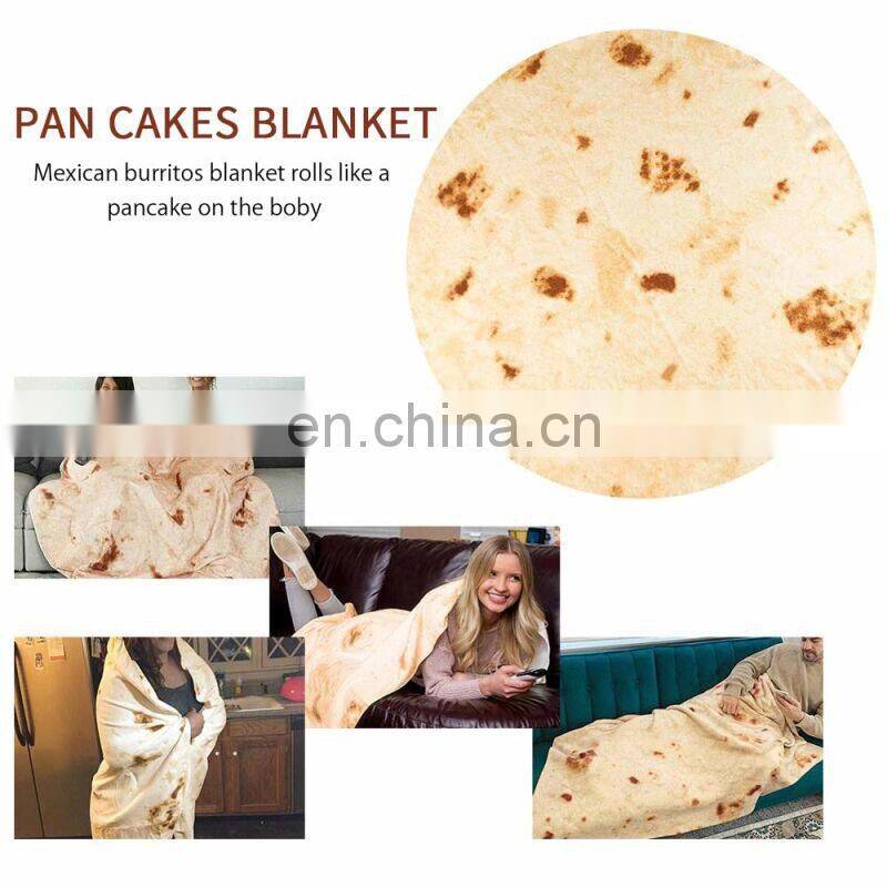 71Inch Burrito Tortilla Beach Towel Blanket for Baby Adult