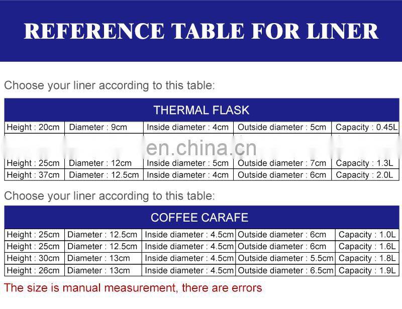 portable hiking gint double wall insulated vacuum flask glass bottle refill glass water bottle liner