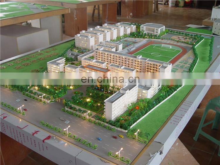 miniature school building model for display