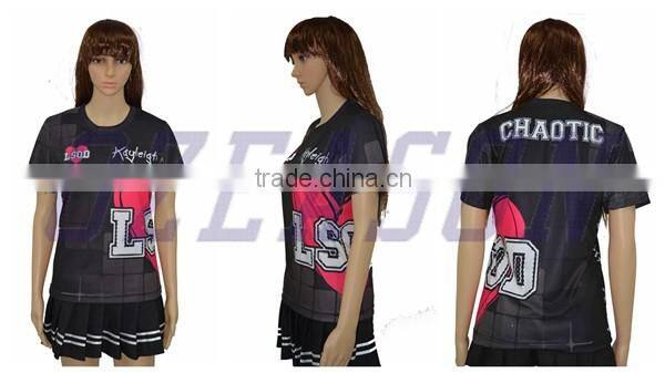 Sublimation t shirts / customize 100% Polyester Sublimation T Shirts for sublimation printing