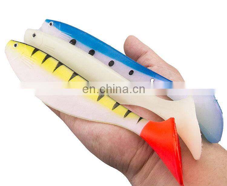 Factory custom soft plastic fishing lures super large soft bait 22.5cm inch simulate big fish Soft Lure for Sea fishing