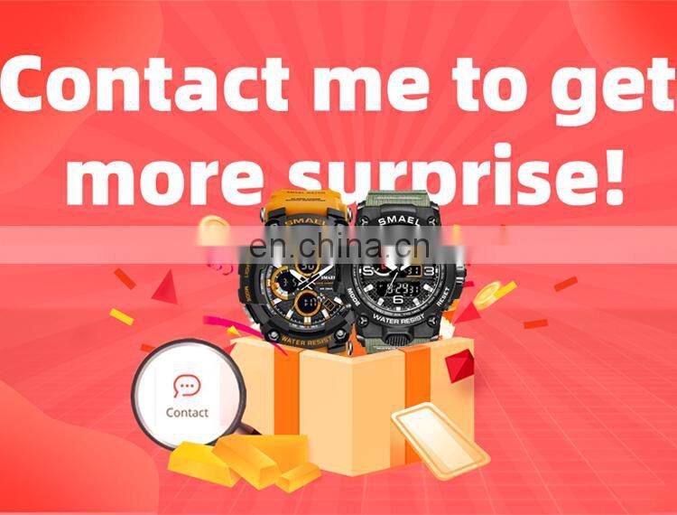 SMAEL 8007 Military Watch Quartz Wristwatches Sport 50M Waterproof Alarm Clock Light Analog Digital Male Clocks Mens Watches