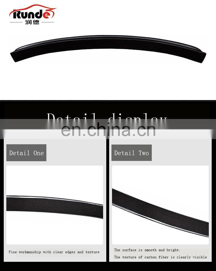 Runde Hot Sale Brilliant Quality AC Style Auto Carbon Fiber rear Spoiler for 2005-2012 BMW 3Series E90 Spoiler