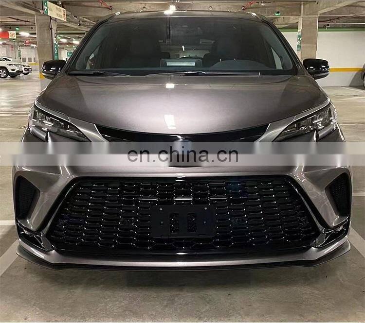 Runde Newest Kit For 2021+ Toyota Sienna Upgrade XSE Sport Body Kit Front Bumper Grille Fog Lights Rear Bumper
