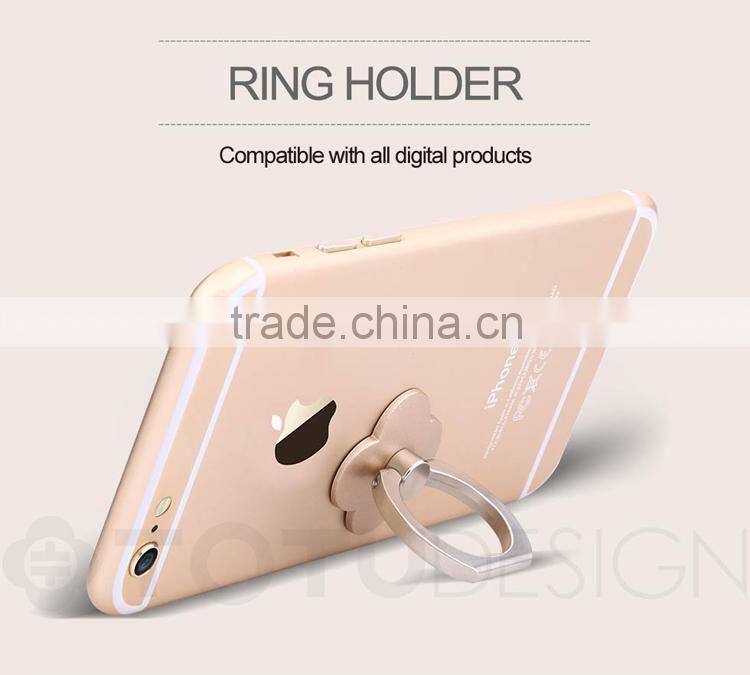 TOTU Multiple Color Zinc Alloy Metal 360 degree rotation Ring Holder for Mobile Phone