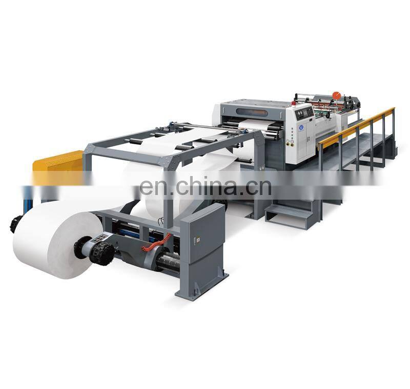 UCM1100A Industrial High Speed rotary 2 jumbo roll to sheet Automatic Paper Cross Sheeting Cutting Machine cutter