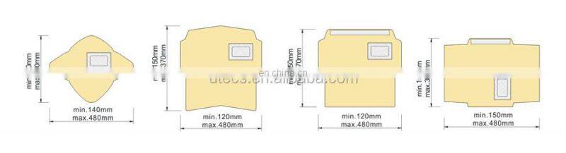 UTM382 Automatic Paint Filter Window Patching Machine Nylon Mesh Cone Strainer Patcher