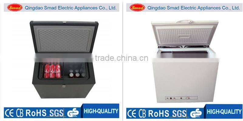 Single door top open dc solar power refrigerator chest freezer