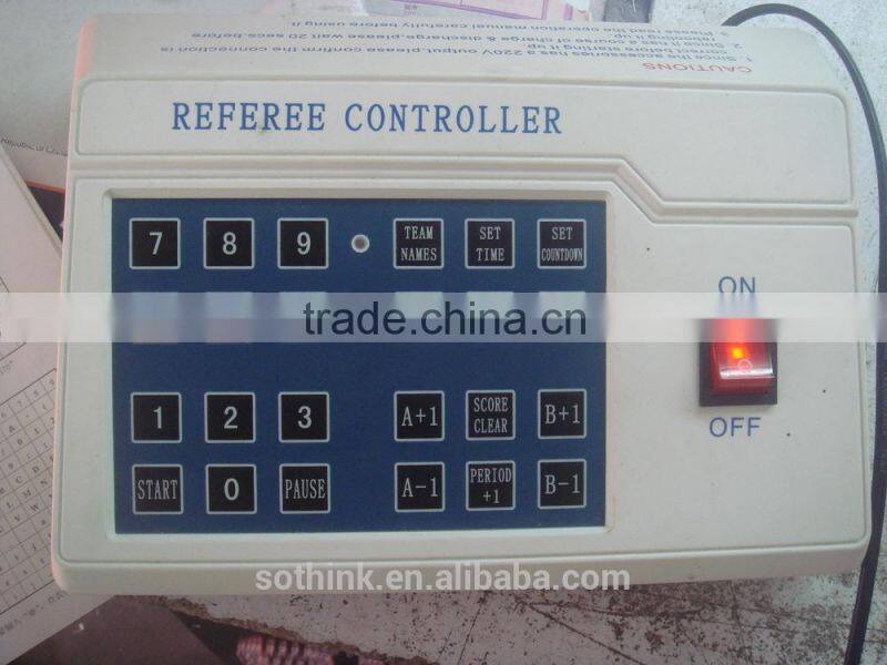 RF wirlessoutdoor LED scoreboard with shot clock