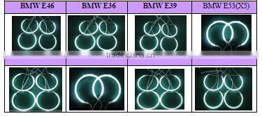 cheapest price CCFL Angel eyes Hight quality LED Car headlight for E46 2D Car LED Accessory Car spare parts car light