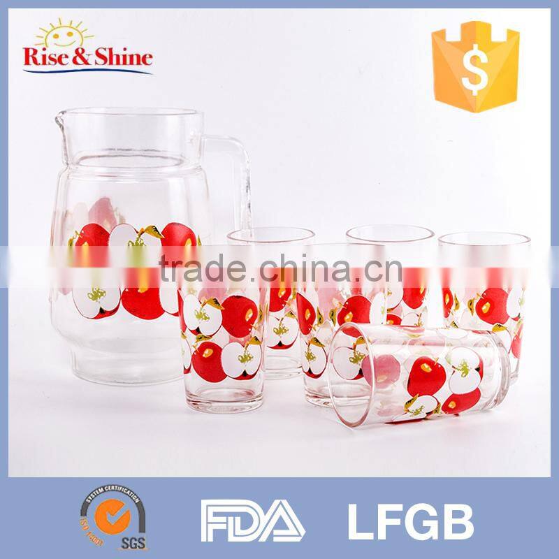 2016 Newly Handcrafted glass mug with handle tea cup set