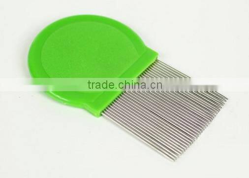 2015 Head Lice Comb , Popular Nit Lice Comb Metal Plastic Handle