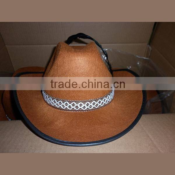 Fashion fedora hat cust om logo band,wool felt fedora hat polyester felt hat promotion hat