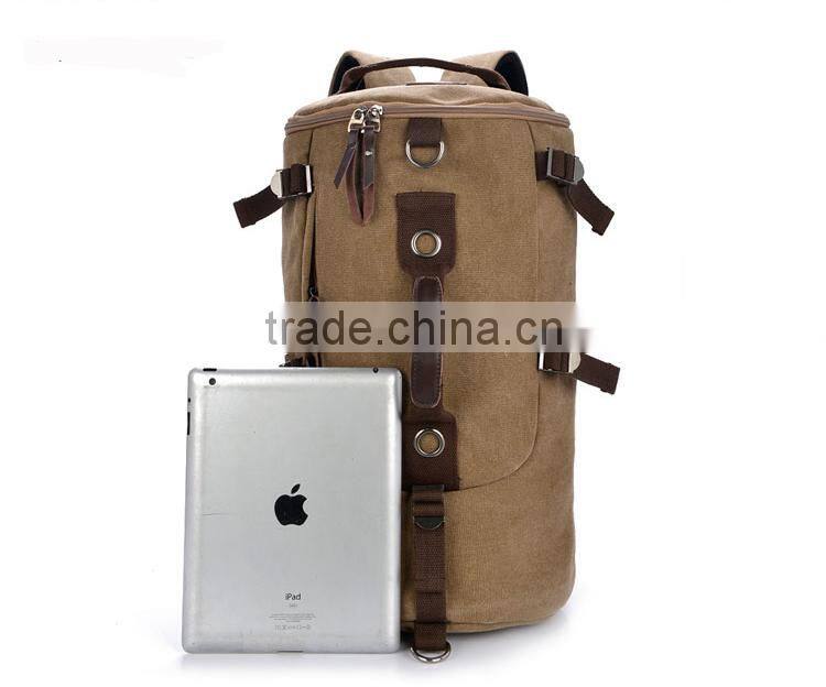 New style mult-function cylindric canvas shoulder bag/leisure bag/causal bag/student bag/travel bag/pack bag/tote bag/backpack/m