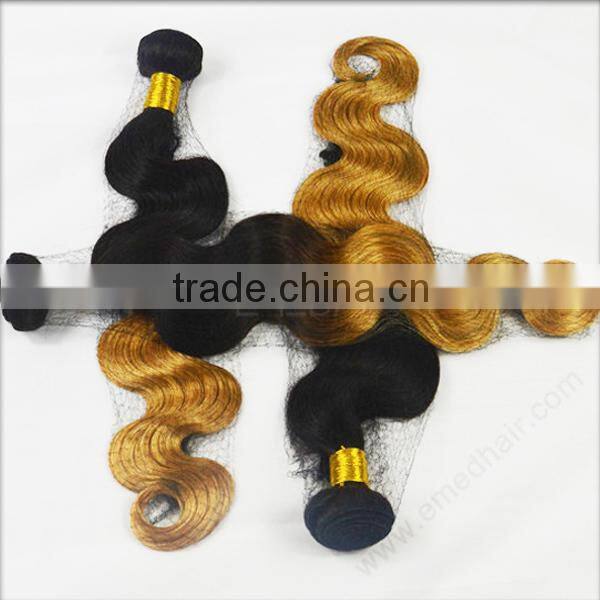 Body Wave Full Cuticle Two Tone 1b 27 Ombre Colours Wholesale Distributors Virgin Peruvian Hair 3 Bundles