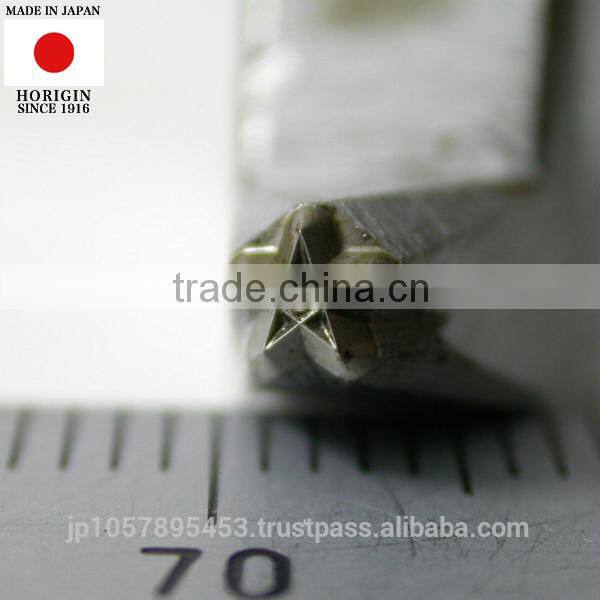 Accurate and Reliable hand stamp punch for jewelry marking with durable made in Japan