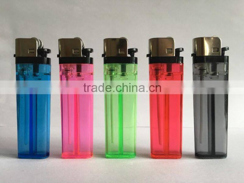 cheap ISO9994&EN13869 disposable flint clear cigarette plastic lighter FH-002