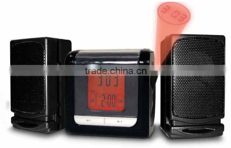 Top Sale Synchronised Projector Alarm Clock Radio