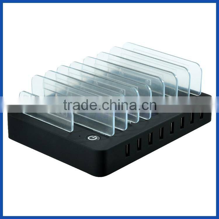8 USB multi Desktop Charging Dock Stand Station Charger For iPhone Samsung Smartphone