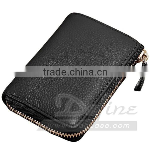 Mens Womens Leather Coin Card Holder Wallet