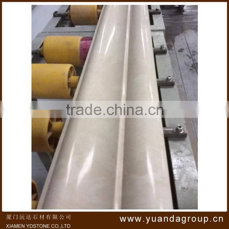 Top level hot sale white marble handrails deck stairs