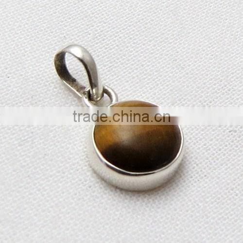 Exclusive Tiger Eye 925 Sterling Silver Pendant, Gemstone Silver Jewellery, Handmade Silver Jewelry