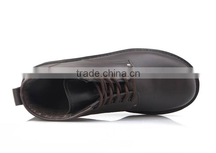 action leather work boots/2015-fashion stylish leather boot lace up safety shoes for men