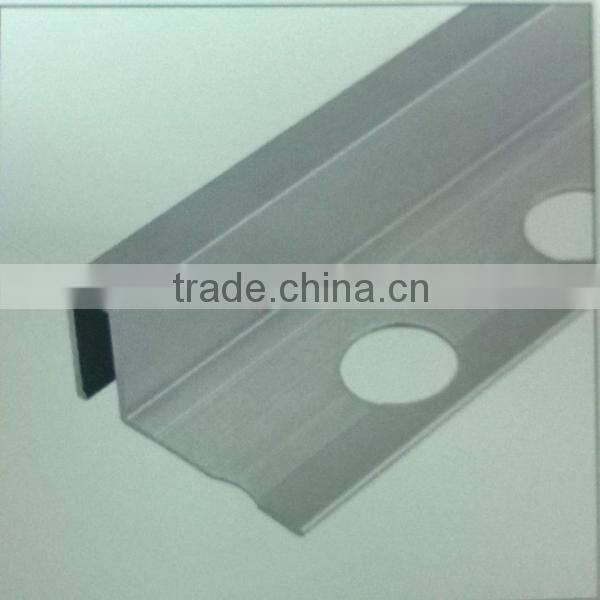 Aluminum carpet singel tile floor edge trim