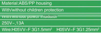 British type electrical socket VD-926E-1B