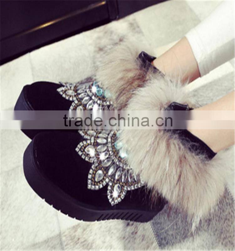 Korean new styles snow woman canadian fur snow boot made in China
