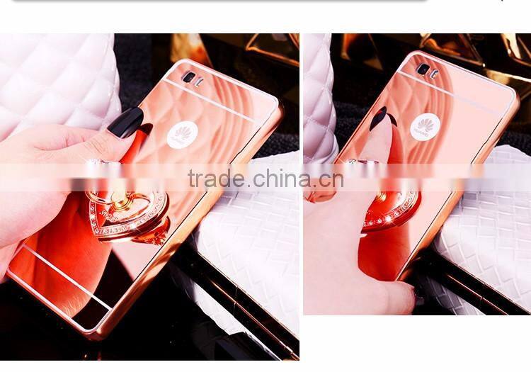 New design metal mirror surface case for Huawei p8 lite
