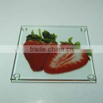 High quality clear acrylic coasters,coffee cup mats,drink coasters