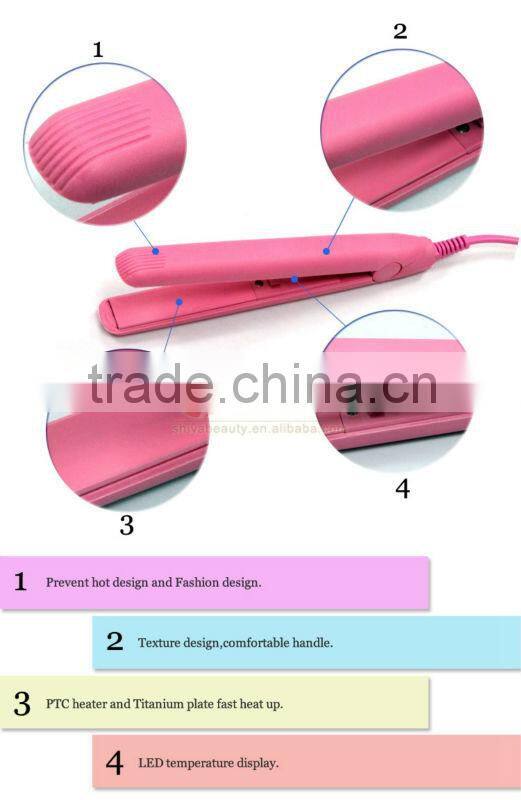 Professional 110V-240V Straightening Irons Ceramic Plate Mini Hair Styler Hair Styling Tools Travel Use