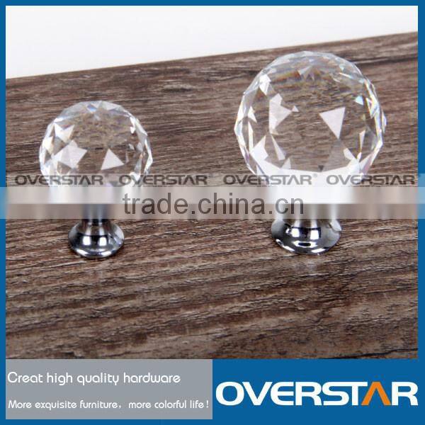 Fancy Zinc Alloy Crystal Rhinestone Cabinet Knob