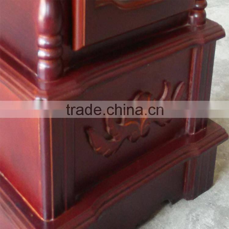 Hot selling wood floor mat alarm clock with pendulum